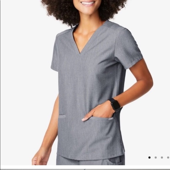 Figs Tops - GRAPHITE Grey Figs Casma top